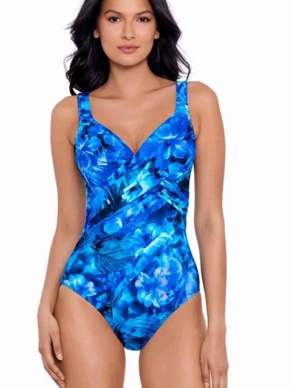 Miraclesuit Sous Marine Revele One-Piece Swimsuit Underwire Blue/Multi